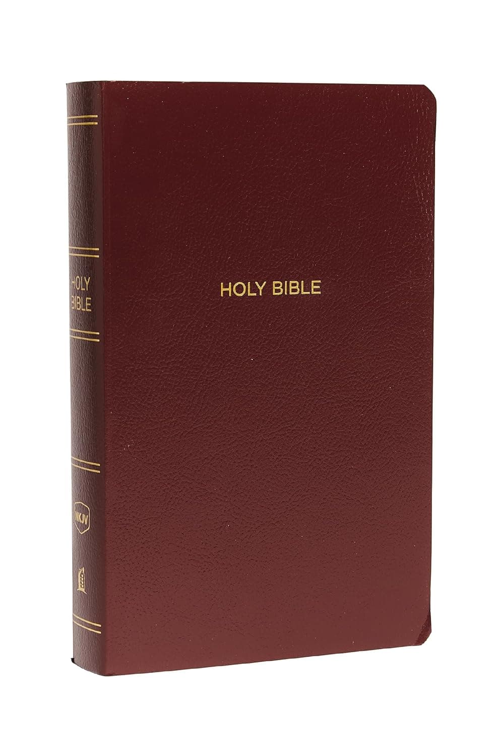 NKJV Gift and Award Bible, Leather-Look, Burgundy, Red Letter, Comfort Print by Thomas Nelson — English